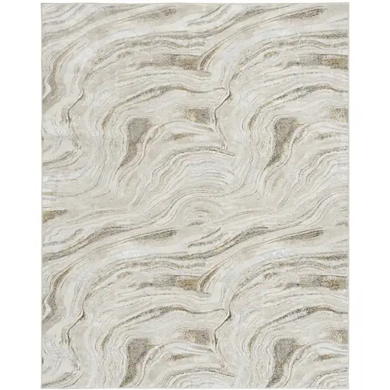Gray Abstract Area Rug Photo 7