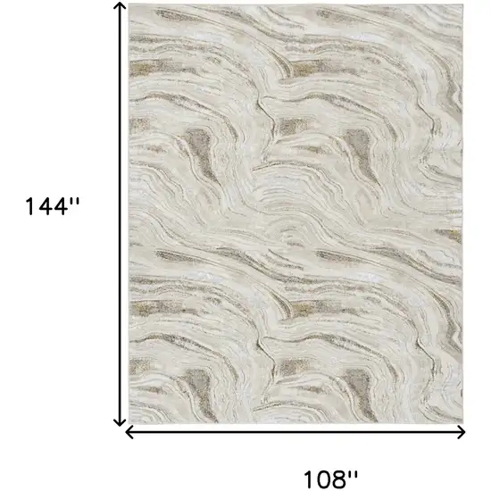 Gray Abstract Area Rug Photo 3