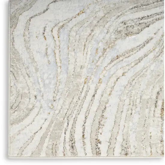 Gray Abstract Area Rug Photo 9