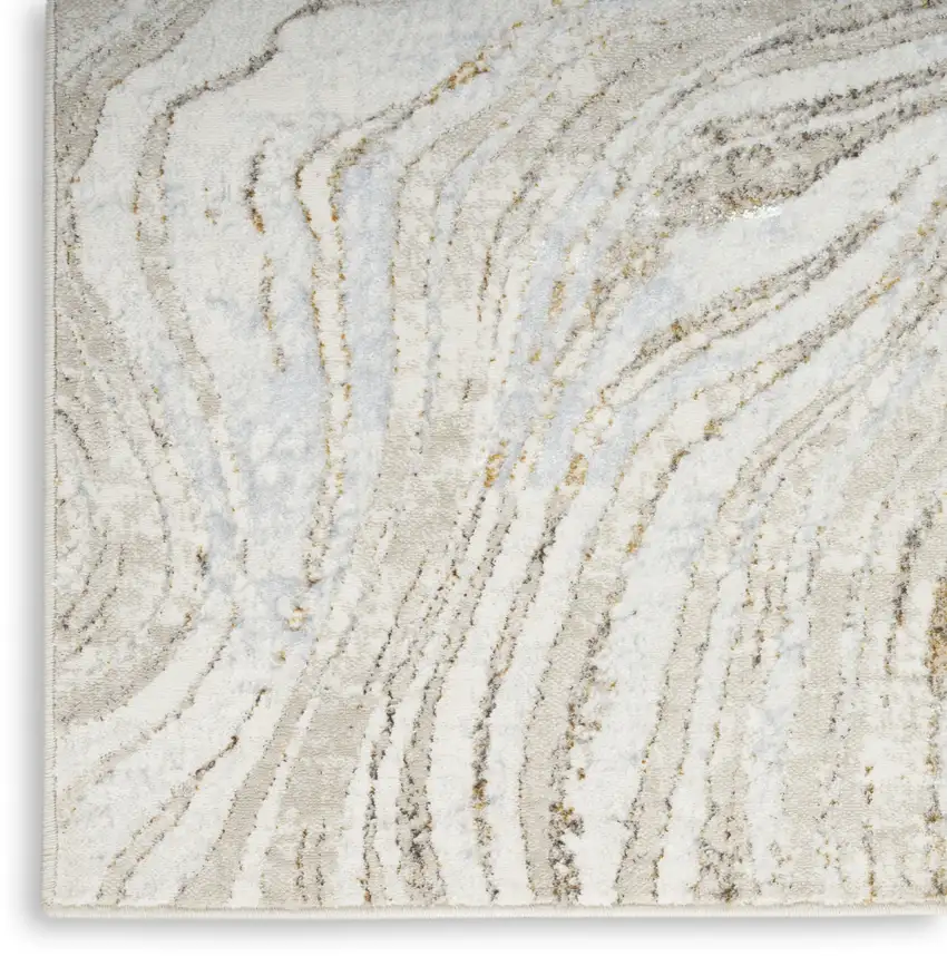 Gray Abstract Area Rug Photo 9