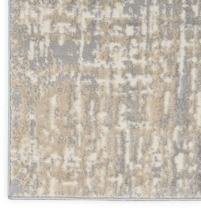 Gray Abstract Area Rug Photo 8