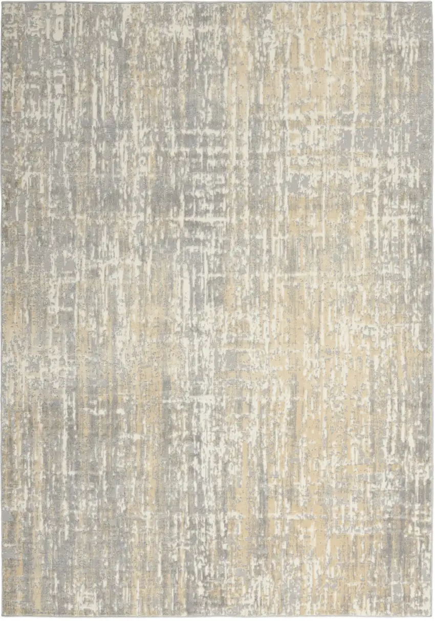 Gray Abstract Area Rug Photo 7