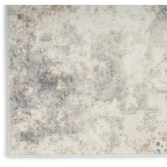 Gray Abstract Area Rug Photo 7
