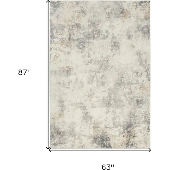 Gray Abstract Area Rug Photo 3