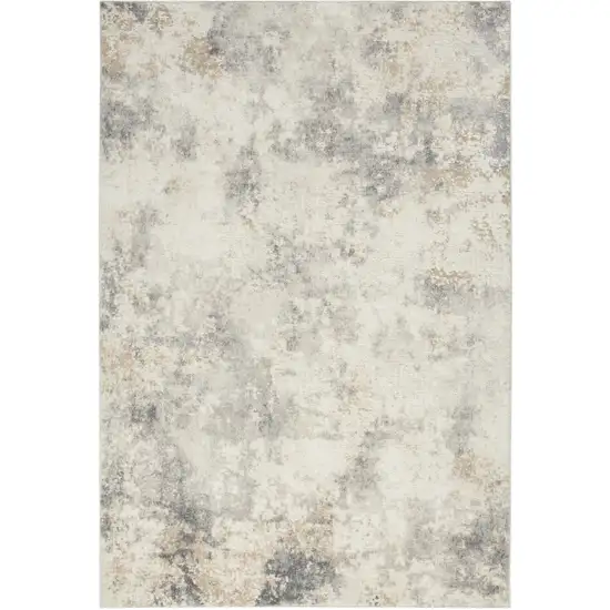 Gray Abstract Area Rug Photo 2