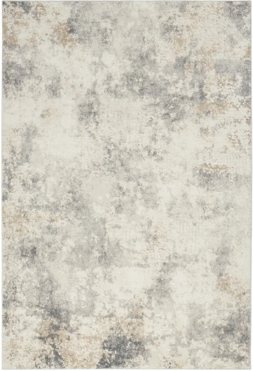 Gray Abstract Area Rug Photo 2