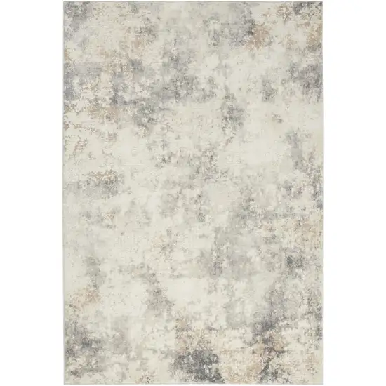 Gray Abstract Area Rug Photo 9