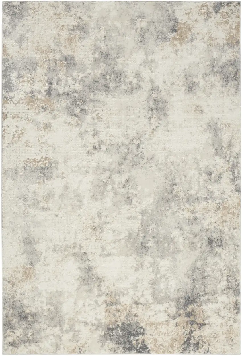 Gray Abstract Area Rug Photo 9