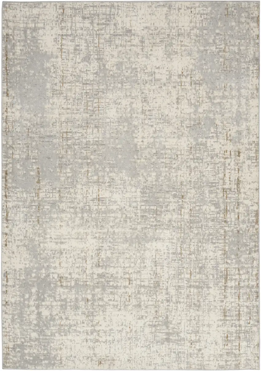 Gray Abstract Area Rug Photo 2