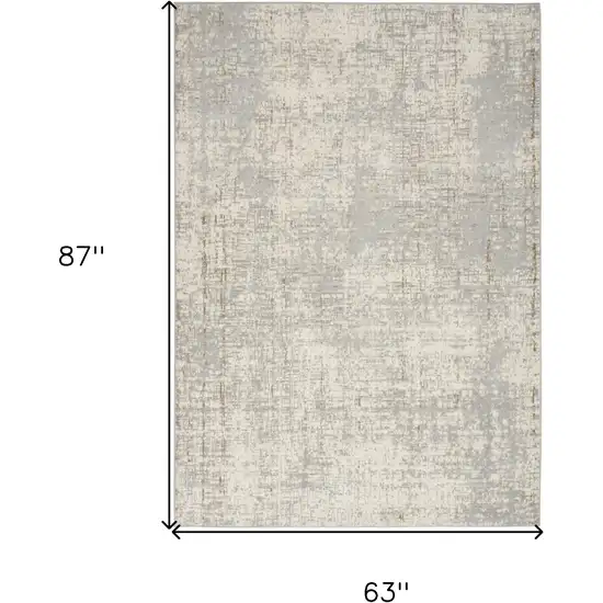 Gray Abstract Area Rug Photo 3