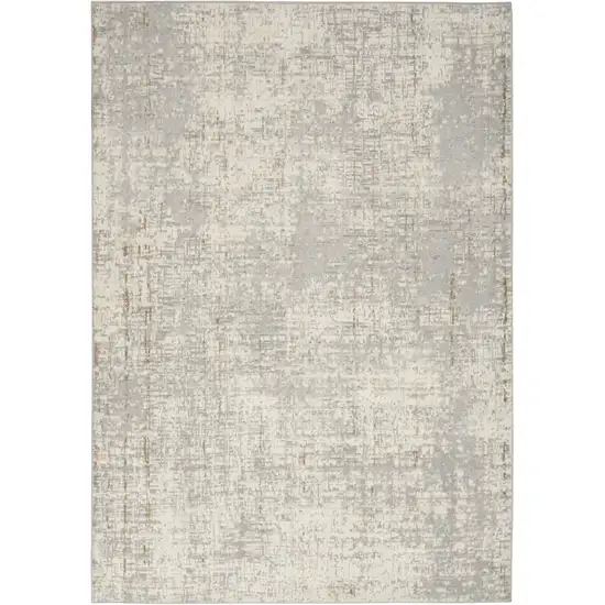 Gray Abstract Area Rug Photo 9