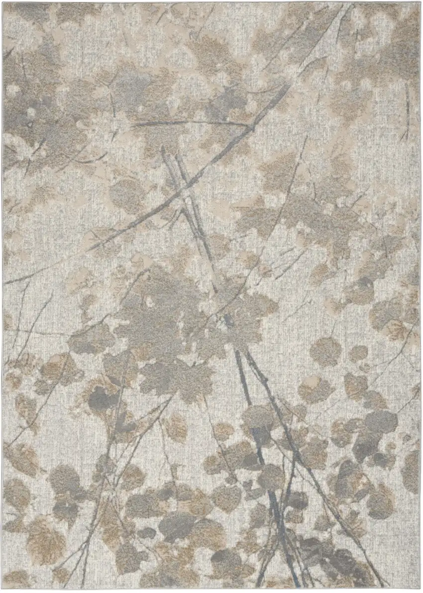 Gray Abstract Area Rug Photo 7