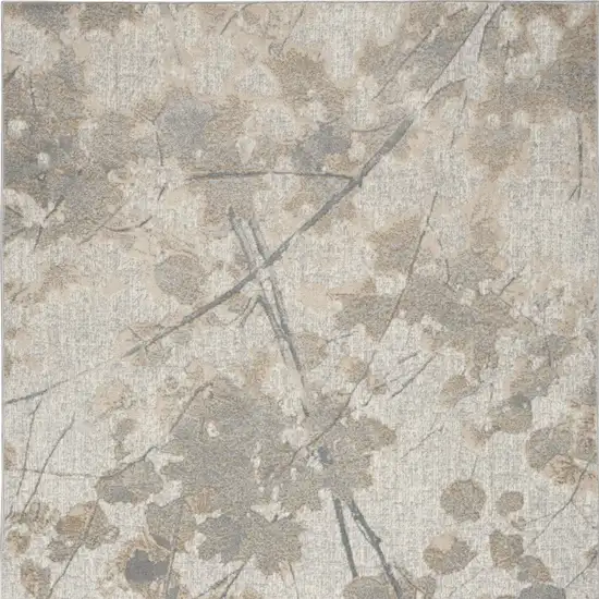 Gray Abstract Area Rug Photo 9
