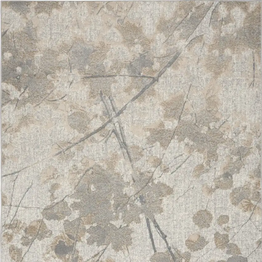 Gray Abstract Area Rug Photo 9