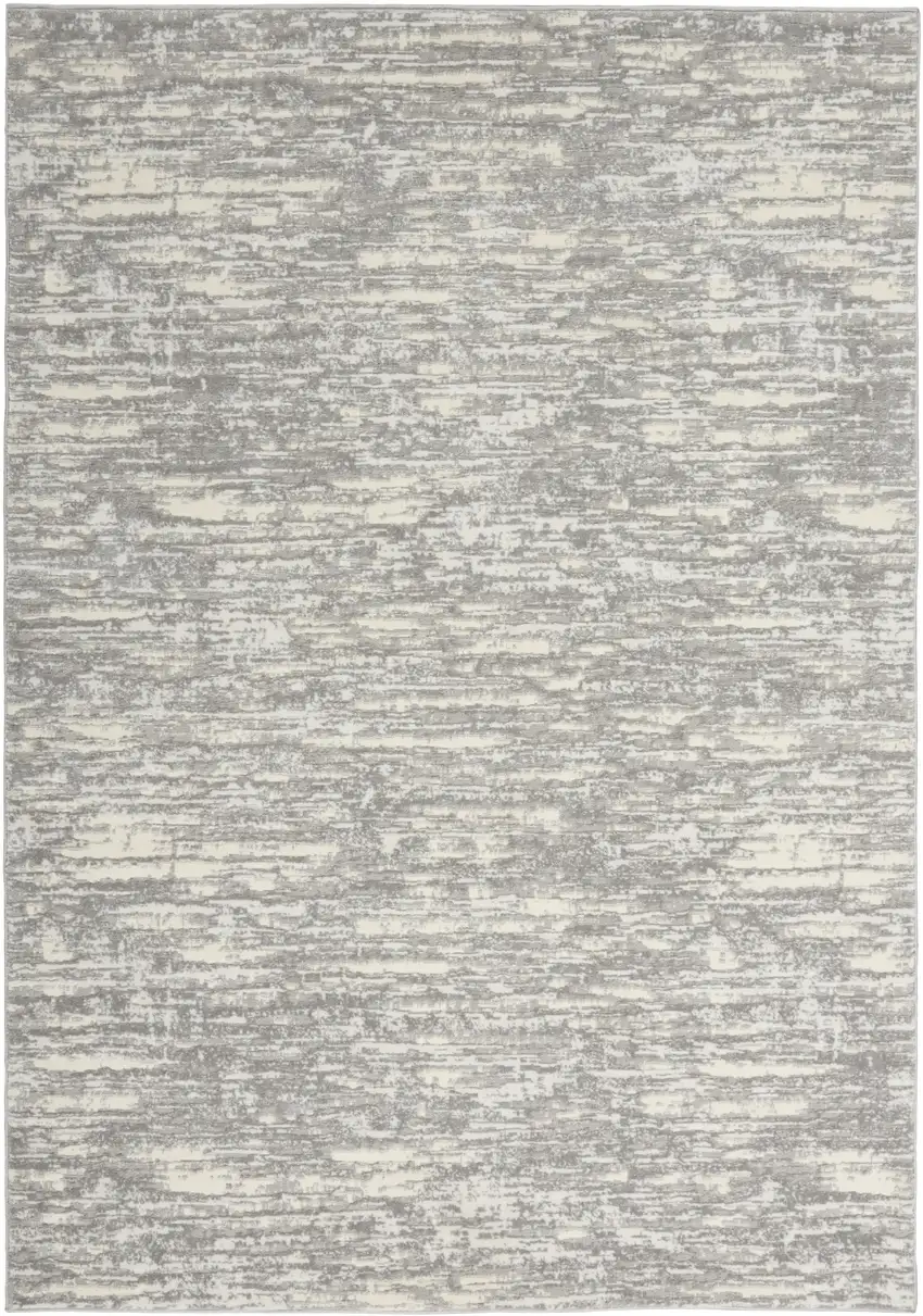 Gray Abstract Area Rug Photo 5