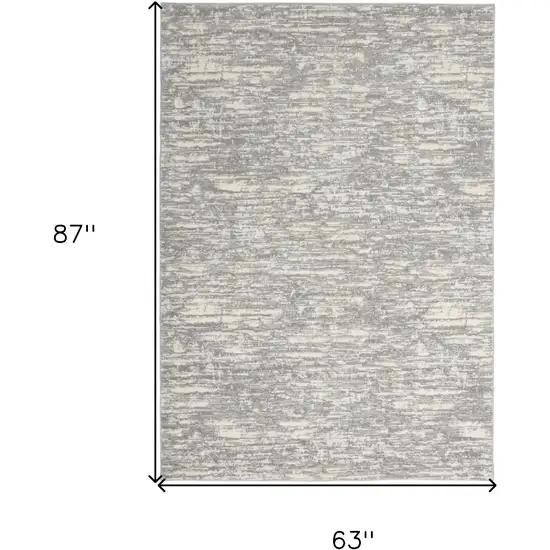 Gray Abstract Area Rug Photo 3