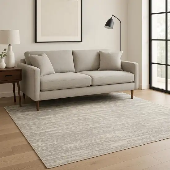Gray Abstract Area Rug Photo 1