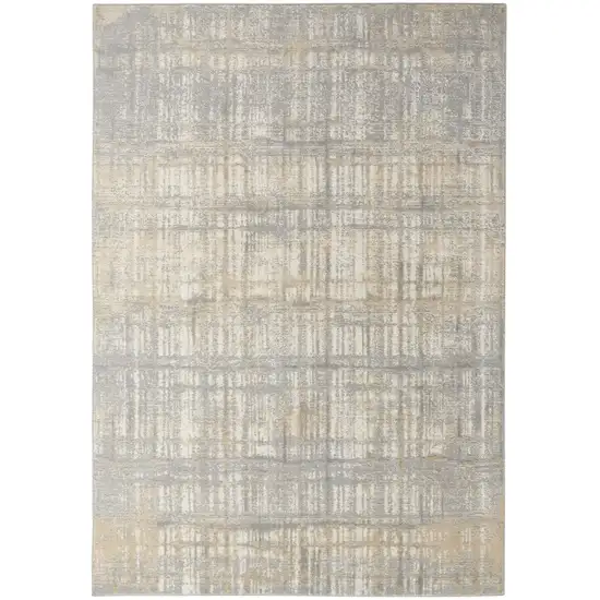 Gray Abstract Area Rug Photo 8