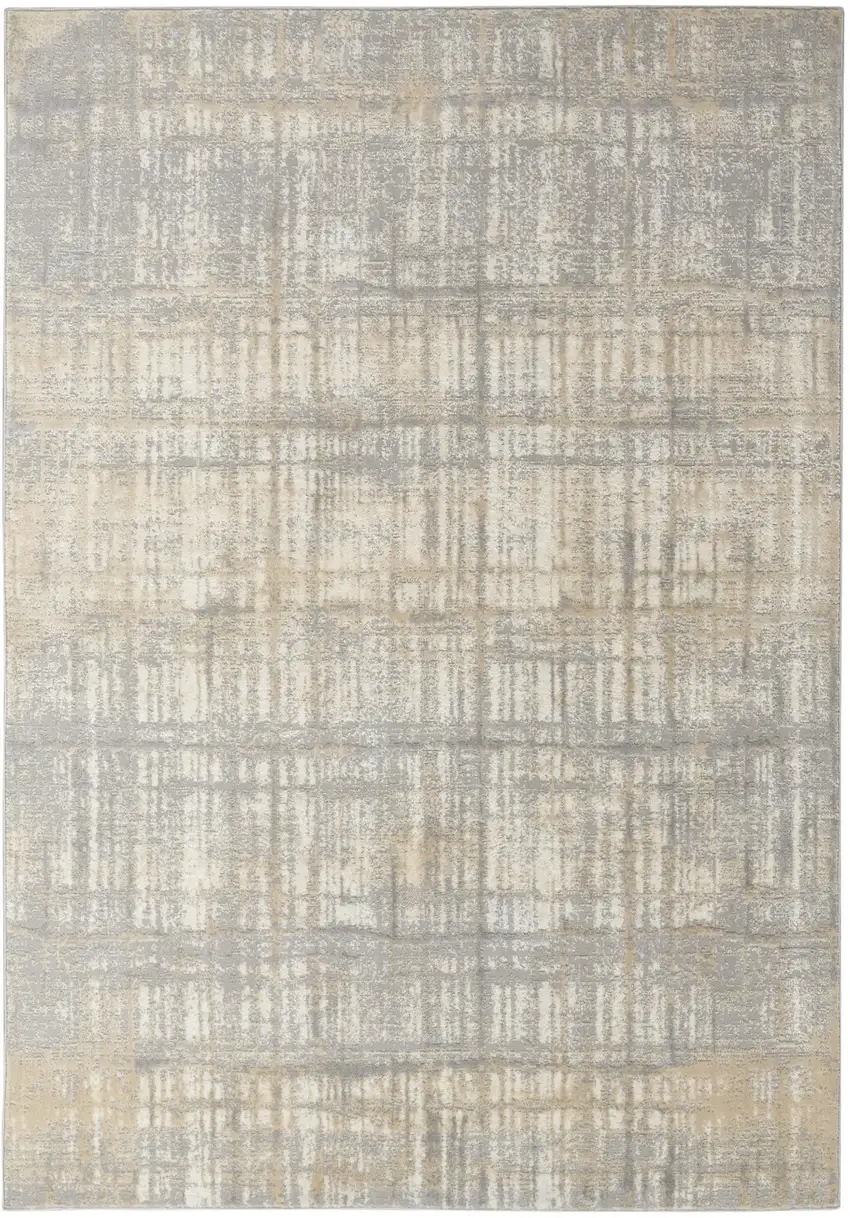 Gray Abstract Area Rug Photo 8