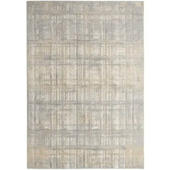 Gray Abstract Area Rug Photo 7