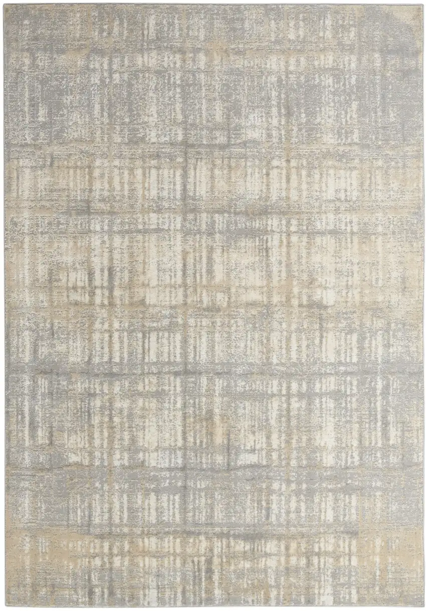 Gray Abstract Area Rug Photo 7
