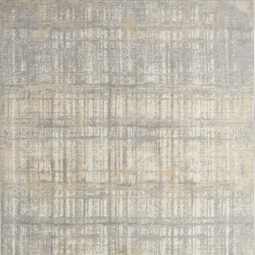 Gray Abstract Area Rug Photo 9