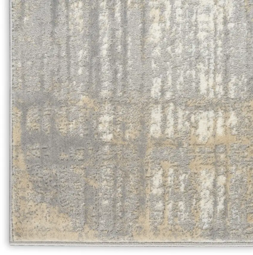 Gray Abstract Area Rug Photo 8