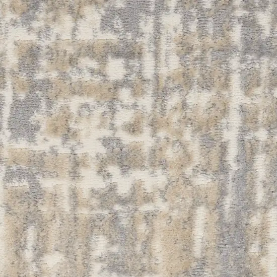 Gray Abstract Area Rug Photo 4