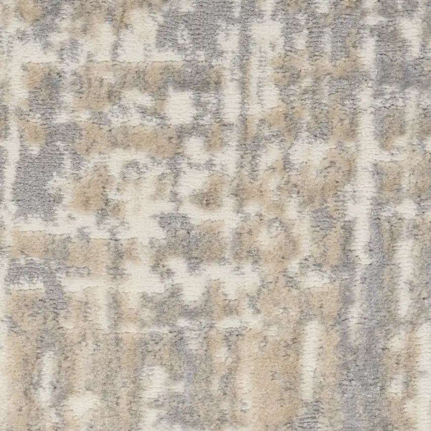 Gray Abstract Area Rug Photo 4