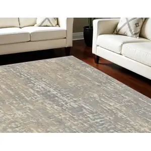 Photo of Gray Abstract Area Rug