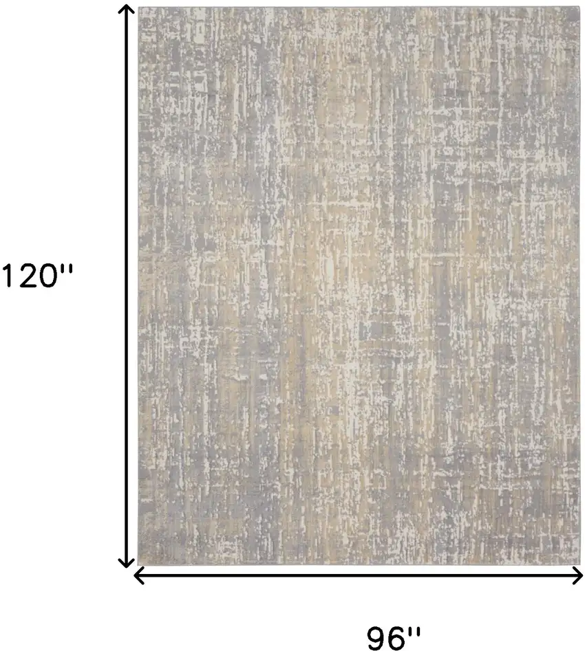 Gray Abstract Area Rug Photo 3