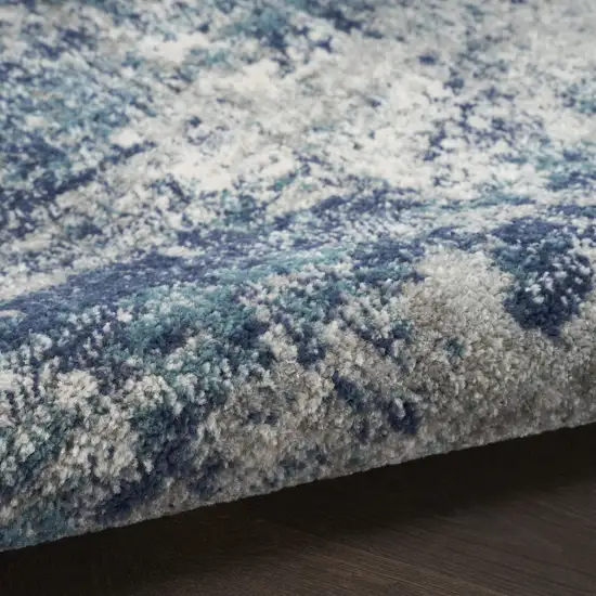 Gray Abstract Area Rug Photo 9