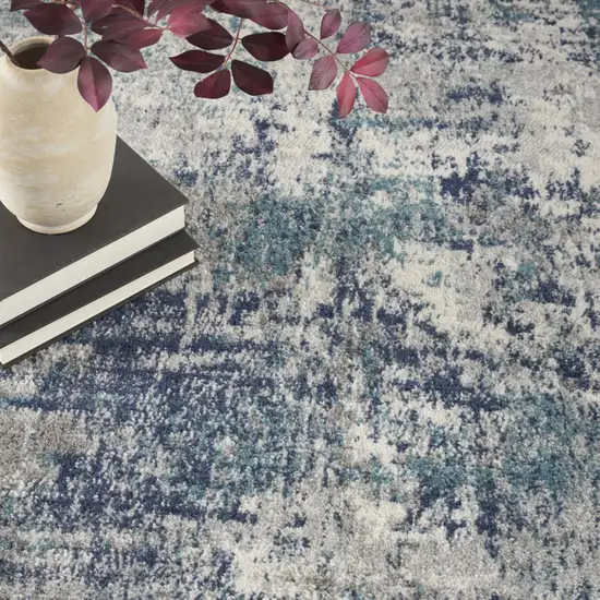 Gray Abstract Area Rug Photo 9
