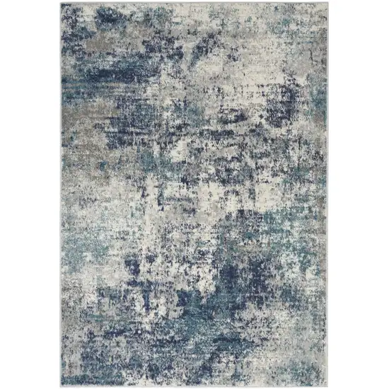 Gray Abstract Area Rug Photo 7