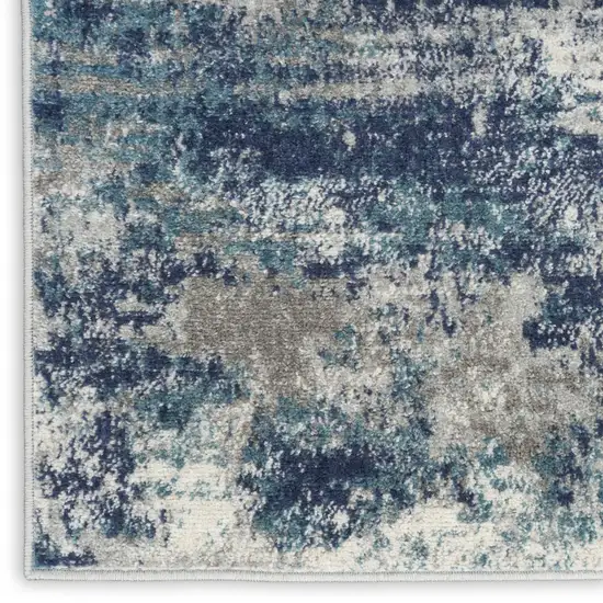 Gray Abstract Area Rug Photo 8