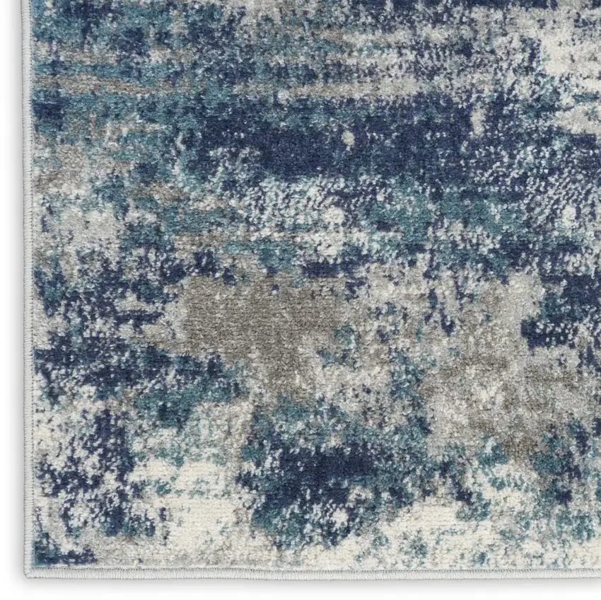 Gray Abstract Area Rug Photo 8