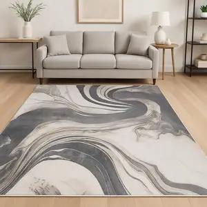 Photo of Gray Abstract Area Rug