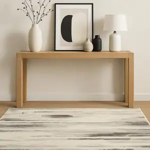Photo of Gray Abstract Area Rug