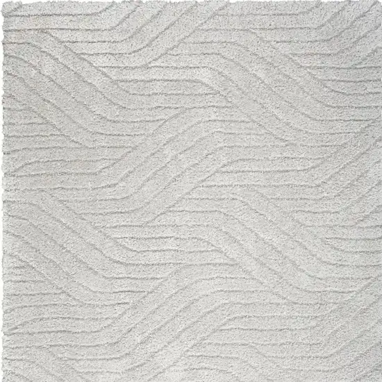 Gray Abstract Area Rug Photo 4