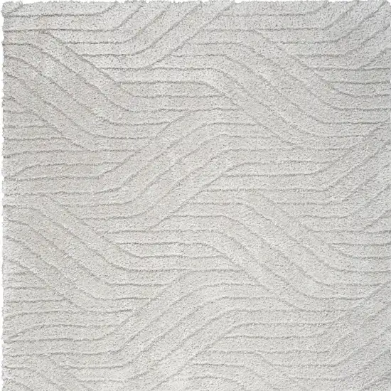 Gray Abstract Area Rug Photo 8