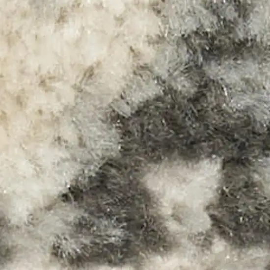 Gray Abstract Area Rug Photo 3