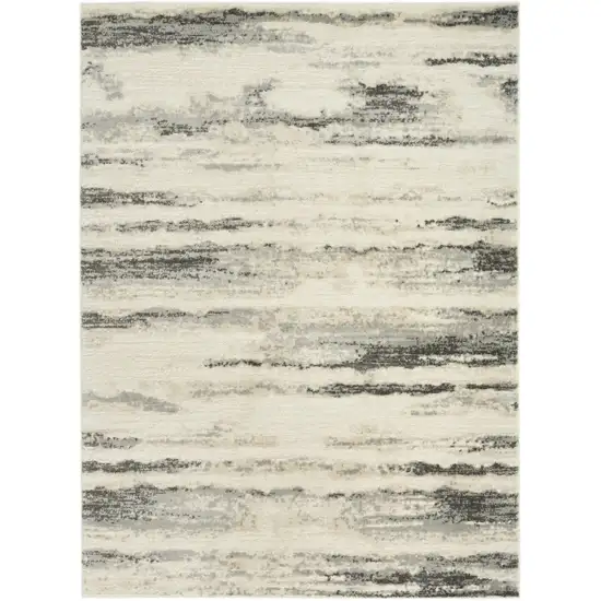 Gray Abstract Area Rug Photo 7