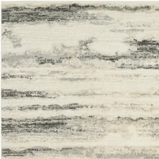 Gray Abstract Area Rug Photo 9
