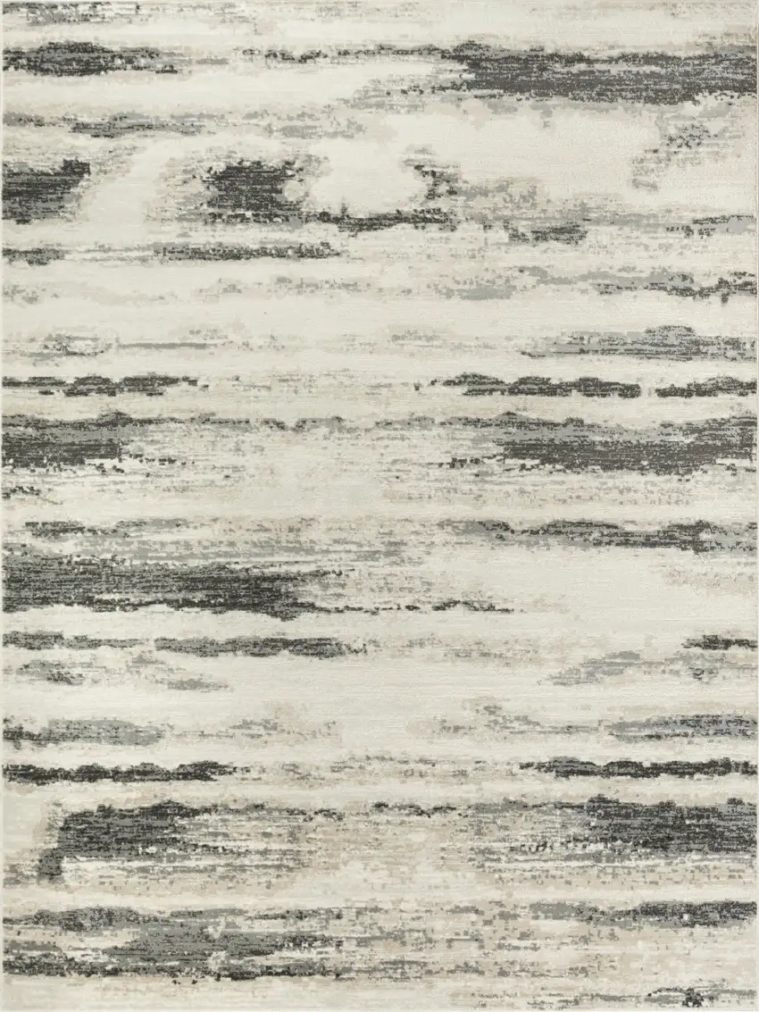 Gray Abstract Area Rug Photo 7