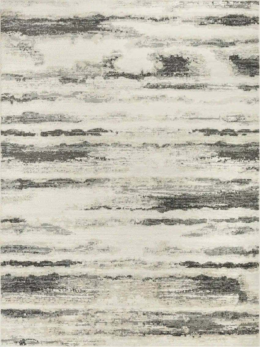 Gray Abstract Area Rug Photo 9