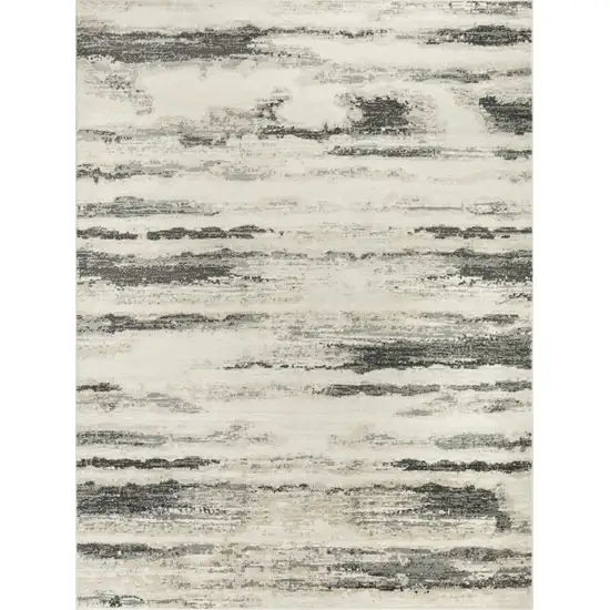 Gray Abstract Area Rug Photo 9