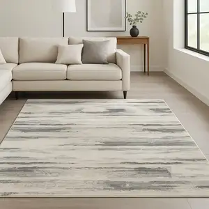 Photo of Gray Abstract Area Rug