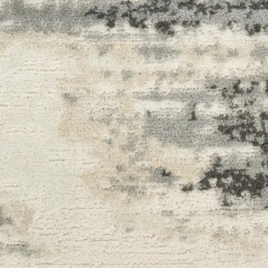 Gray Abstract Area Rug Photo 3