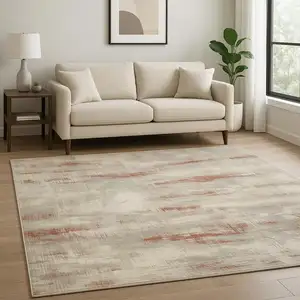 Photo of Gray Abstract Area Rug