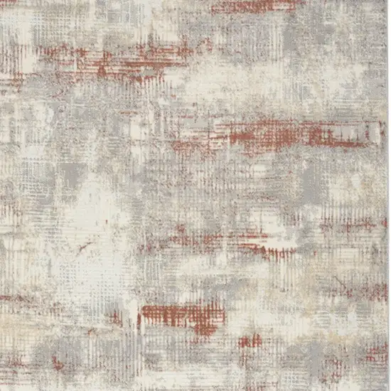 Gray Abstract Area Rug Photo 6